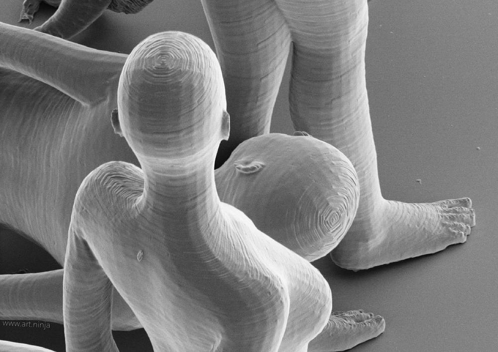 Detaljrikedomen på en nanoskulptur är förbluffande.